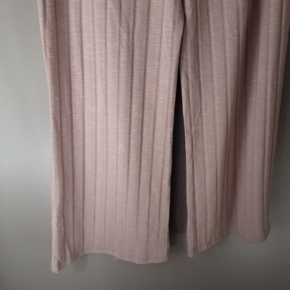 Adyson Parker New Suede Touch Wide Leg Ribbed Pants ElasticTie Waist NWT Size XL - Picture 10 of 16